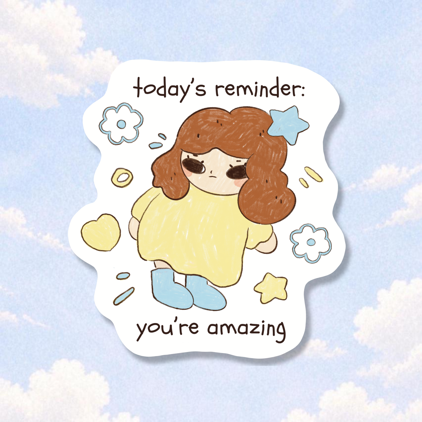 You're Amazing Sticker Flake