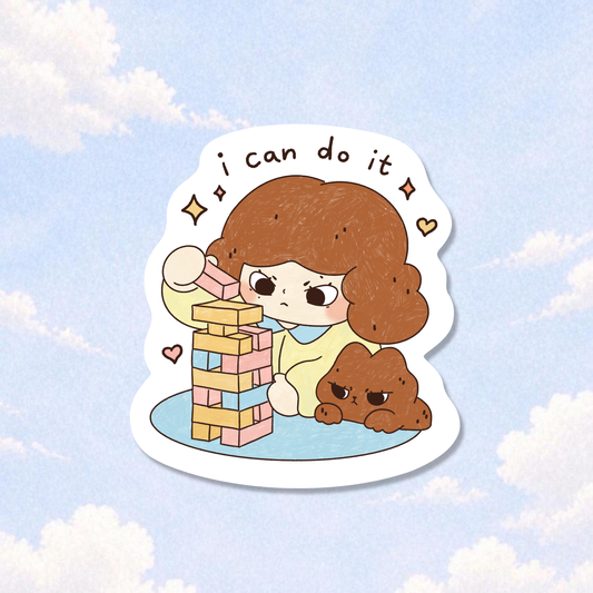 I Can Do It Sticker Flake