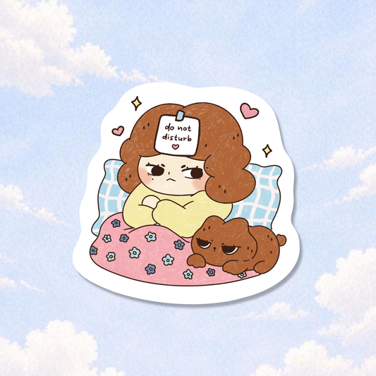 Do Not Disturb Sticker Flake