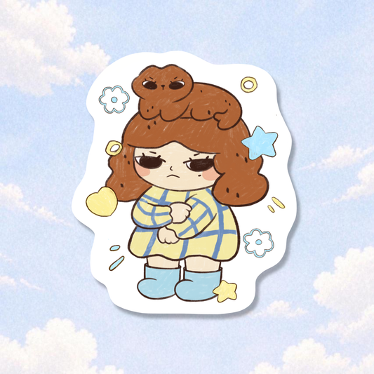 Moodie & Happy Sticker Flake